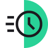 express pickup and delivery clock icon