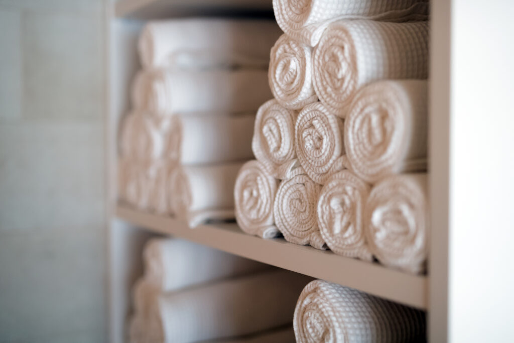 dewy commercial laundry services - massage and spa laundry service - linens and towels